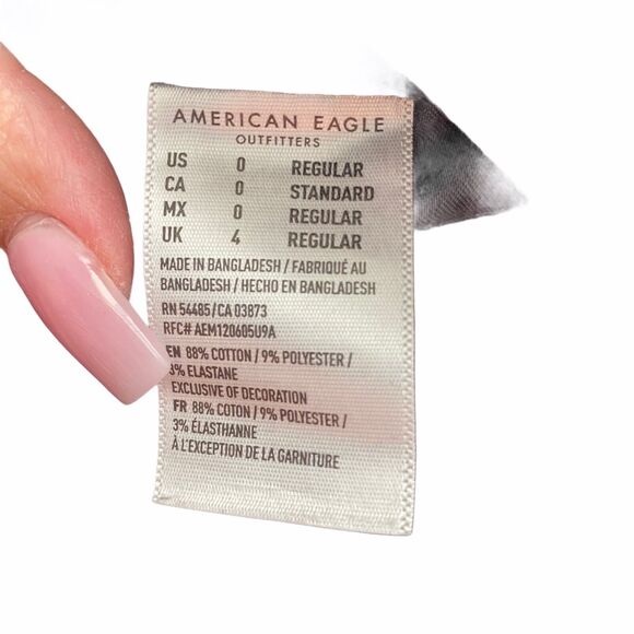 American Eagle 0 Jeggings Jeans Skinny Next Level Stretch Black Basic - Picture 10 of 12